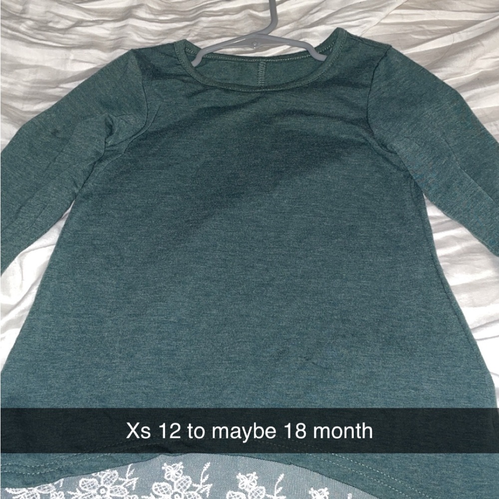 Teal Long Sleeve Baby Top